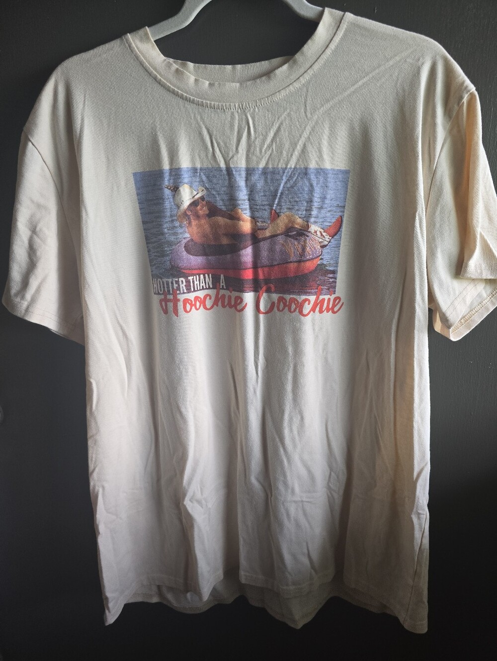 Graphic Short Sleeve Tee - Cream "Hoochie Coochie"